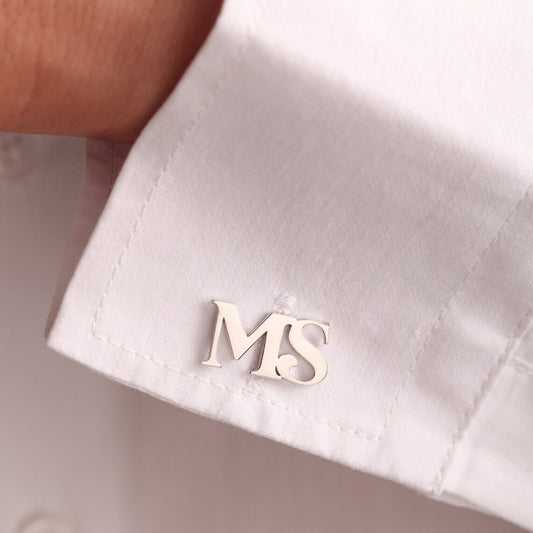 Personalized Initial Letter Name Cufflinks - Giva