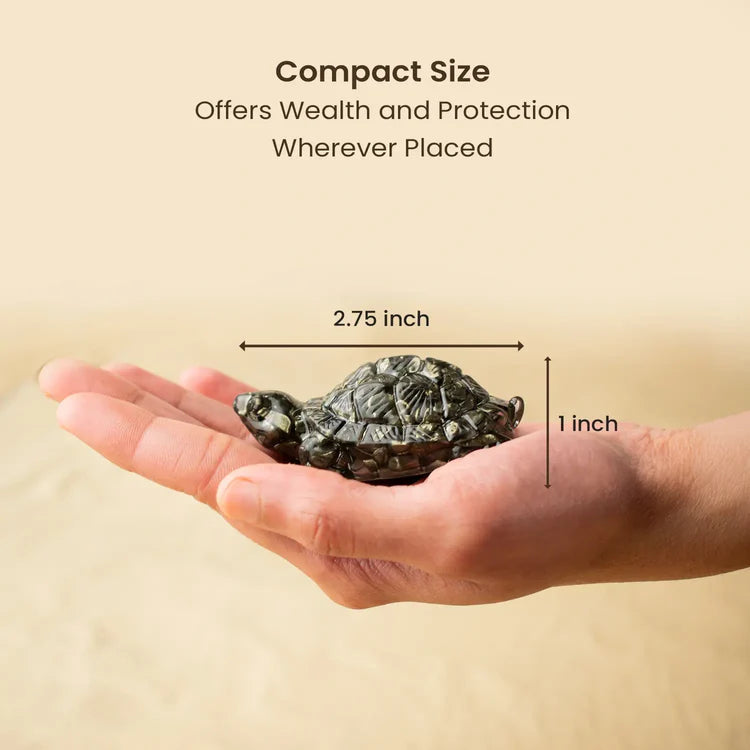 Pyrite Tortoise (Kachhua) for Money, Protection & Vastu