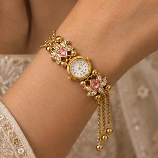Traditional Gold Designer Watch for Women