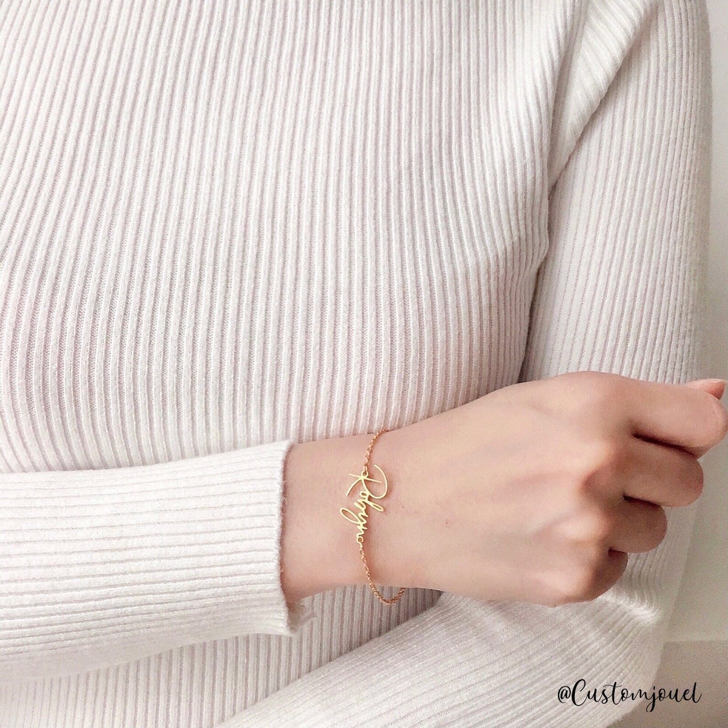 Personalised Bracelet, Custom Name Bracelet, Personalised Name Bracelet, Nameplate Bracelet, Initial Bracelet, Gift for Her, Memorial Gift