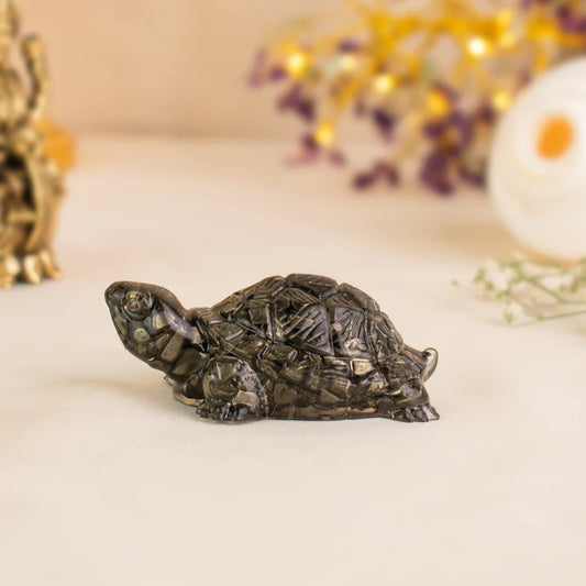 Pyrite Tortoise (Kachhua) for Money, Protection & Vastu