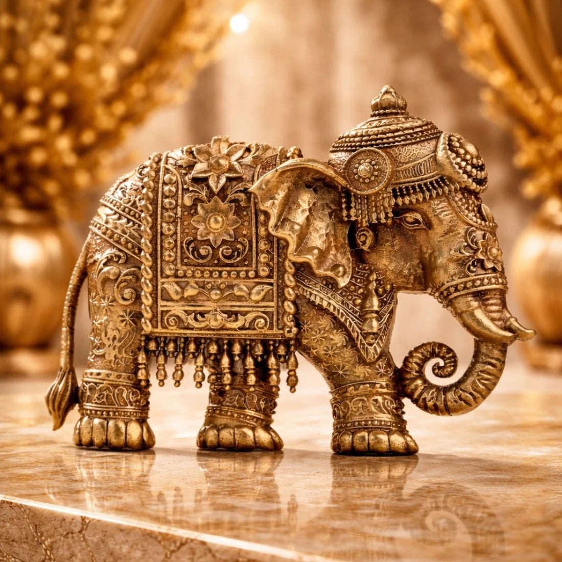 Traditional Heritage Elephant Handmade Brooch