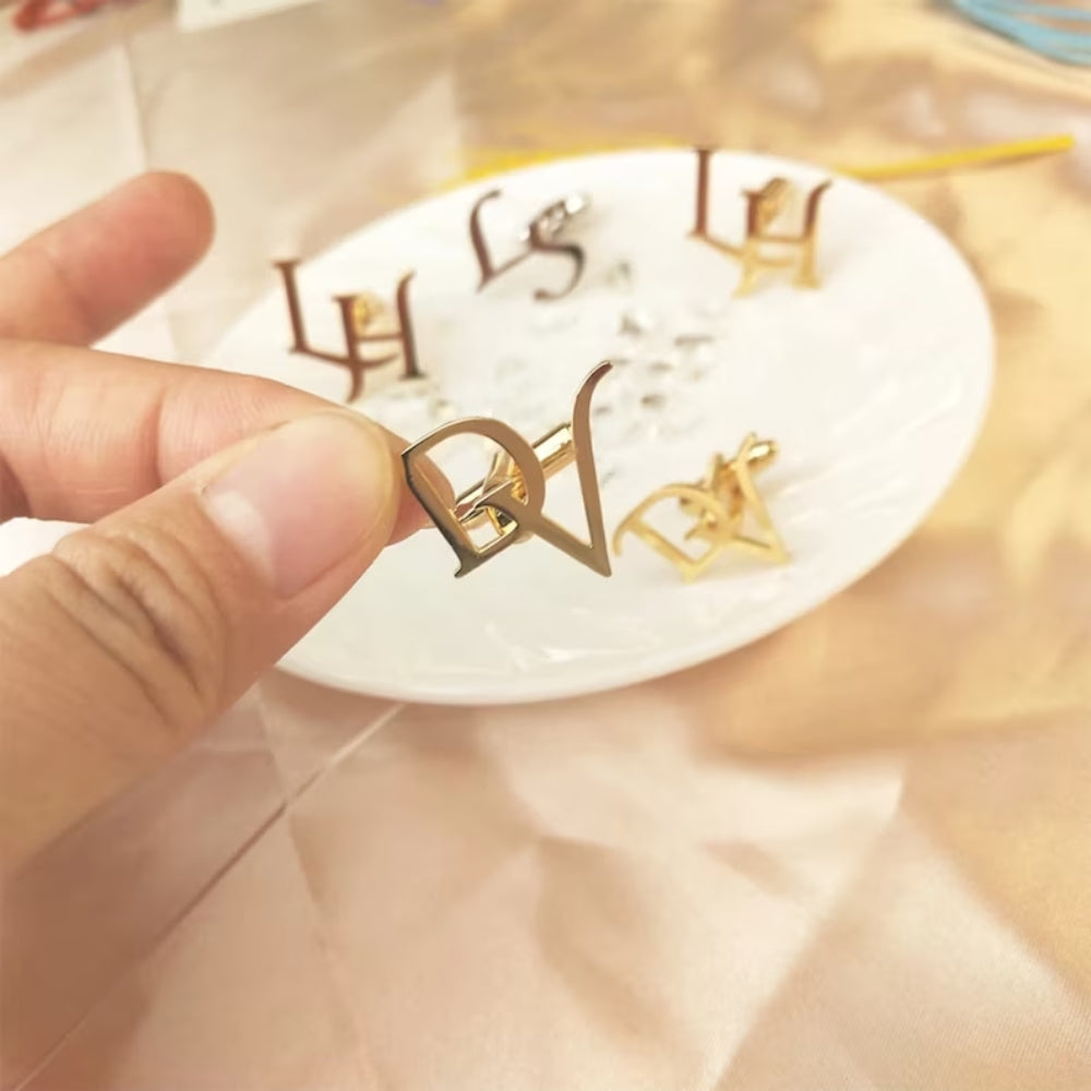 Personalized Initial Letter Cufflinks - Giva