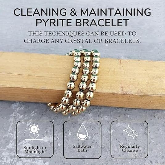 Anant Infinity Golden Pyrite Crystal Bracelet