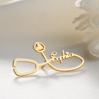 Personalized Healthcare Workers Brooch Pin - Giva