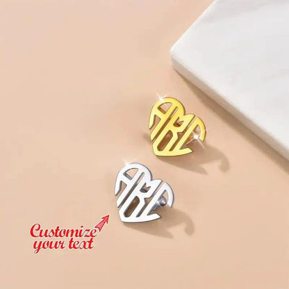 Personalized Monogram Dress Brooch