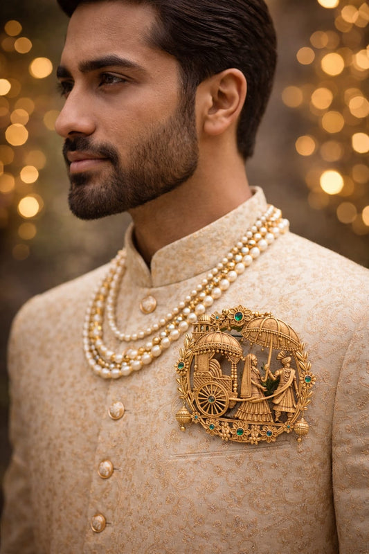 Traditional Royal Wedding Procession Brooch