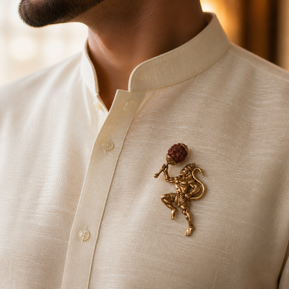 Spiritual hanuman Ji Brooches