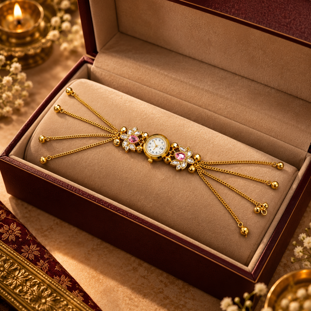 Traditional Gold Designer Watch for Women