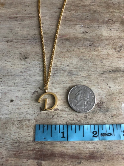 Dainty Pearl Letter Charm Necklace