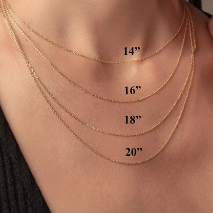 Elegant 14K Gold Custom Name Necklace with Birthstone Accent