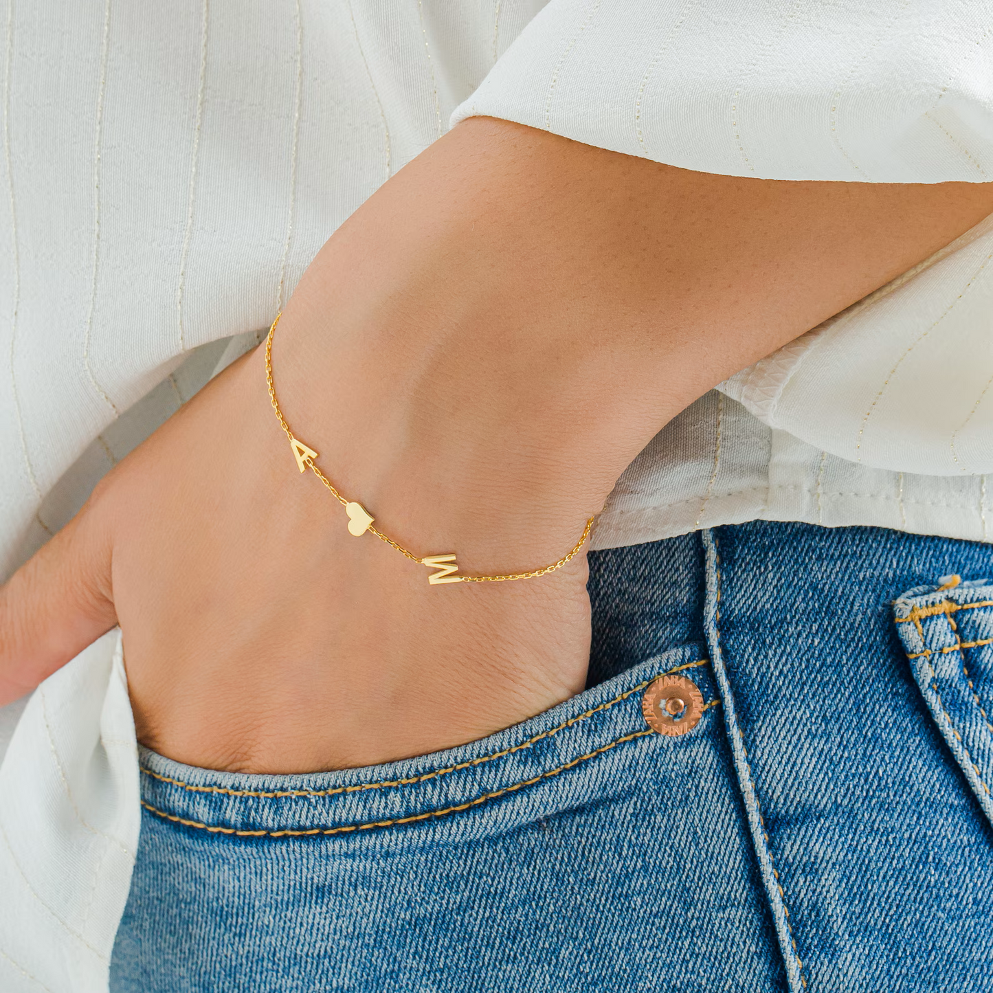 Letter Bracelet, Letter Initial Bracelet, Christmas Gift, Bridesmaid Bracelet, Custom Letter Bracelet, Couple Bracelets, Mothers Day Gift