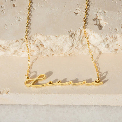 Personalized Minimal Sideways Name Necklace