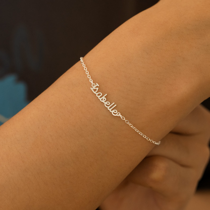 Tiny Name Bracelet, Custom Name Bracelet, Three Name Bracelets, Stackable Bracelets, Handmade Name Jewelry, New Mom Gift, Bridesmaid Gifts
