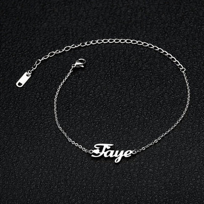 Custom Name Anklet  ,Minimalist Anklet, Anklet For Women, Personalized Name Anklet, Gift For Her, Wedding Gift, Customized Gift