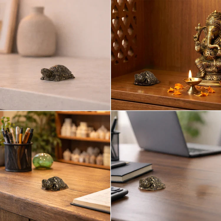 Pyrite Tortoise (Kachhua) for Money, Protection & Vastu