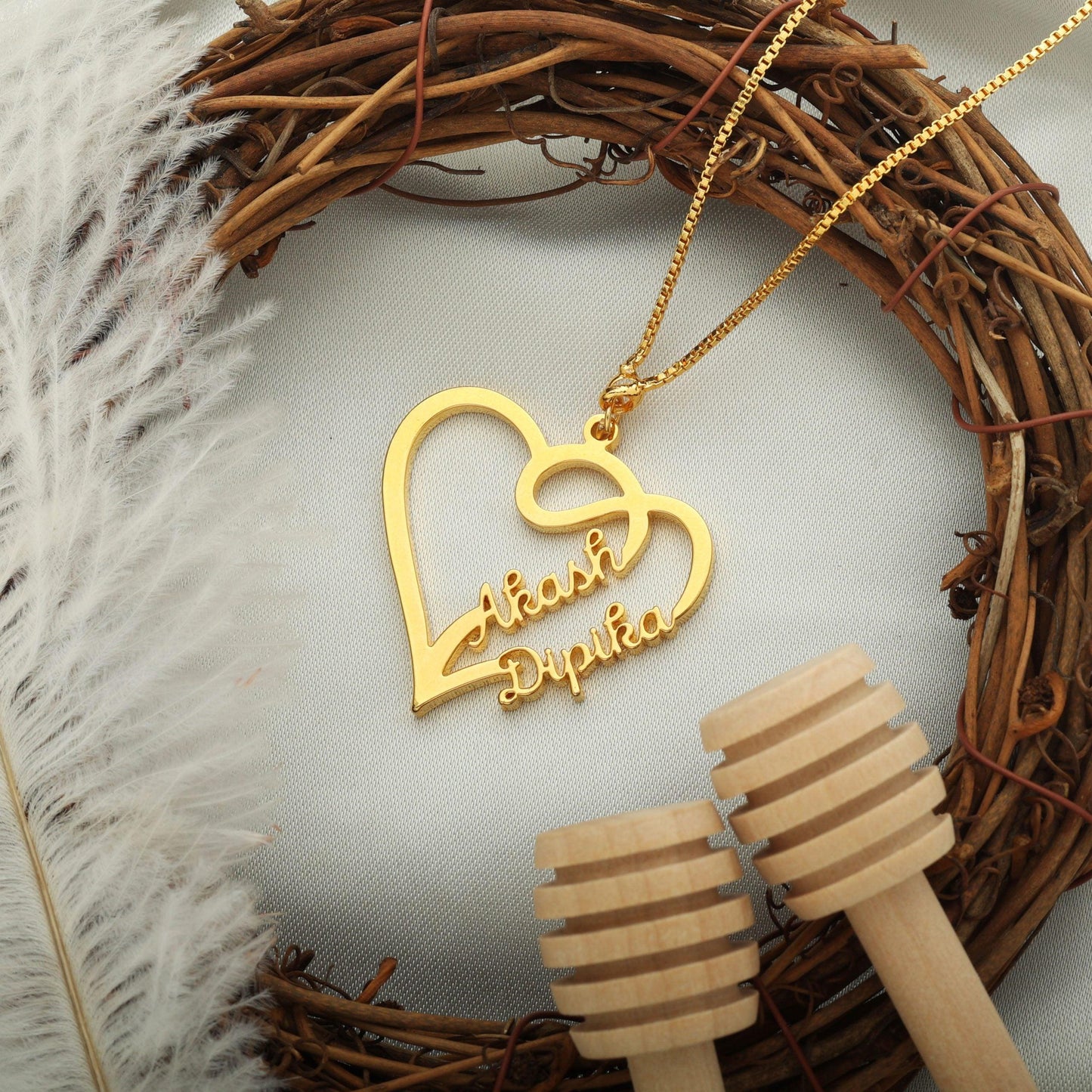 Special Love Name Necklace – Perfect Couple Gift