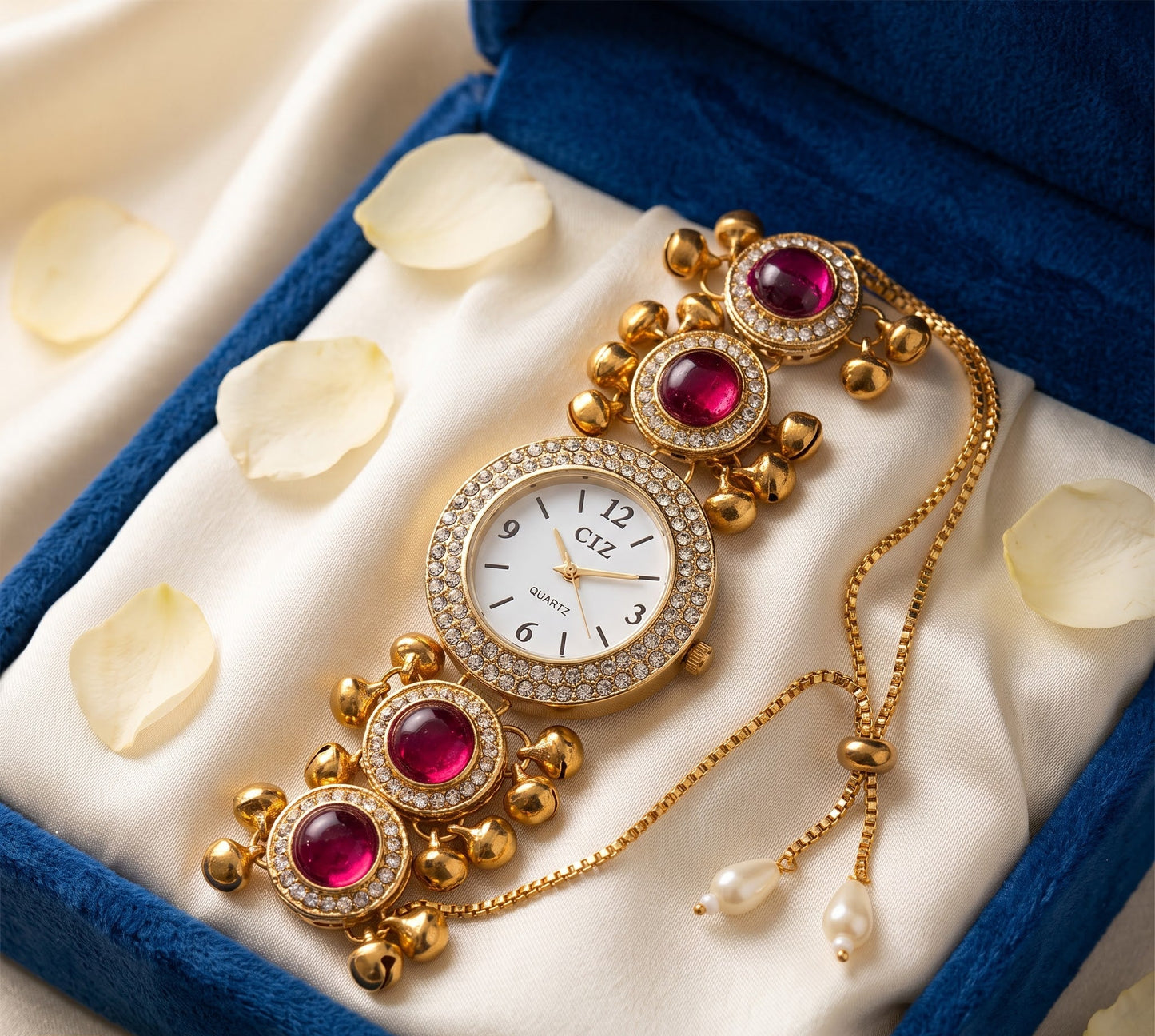 Ruby Red Ghungroo Watch